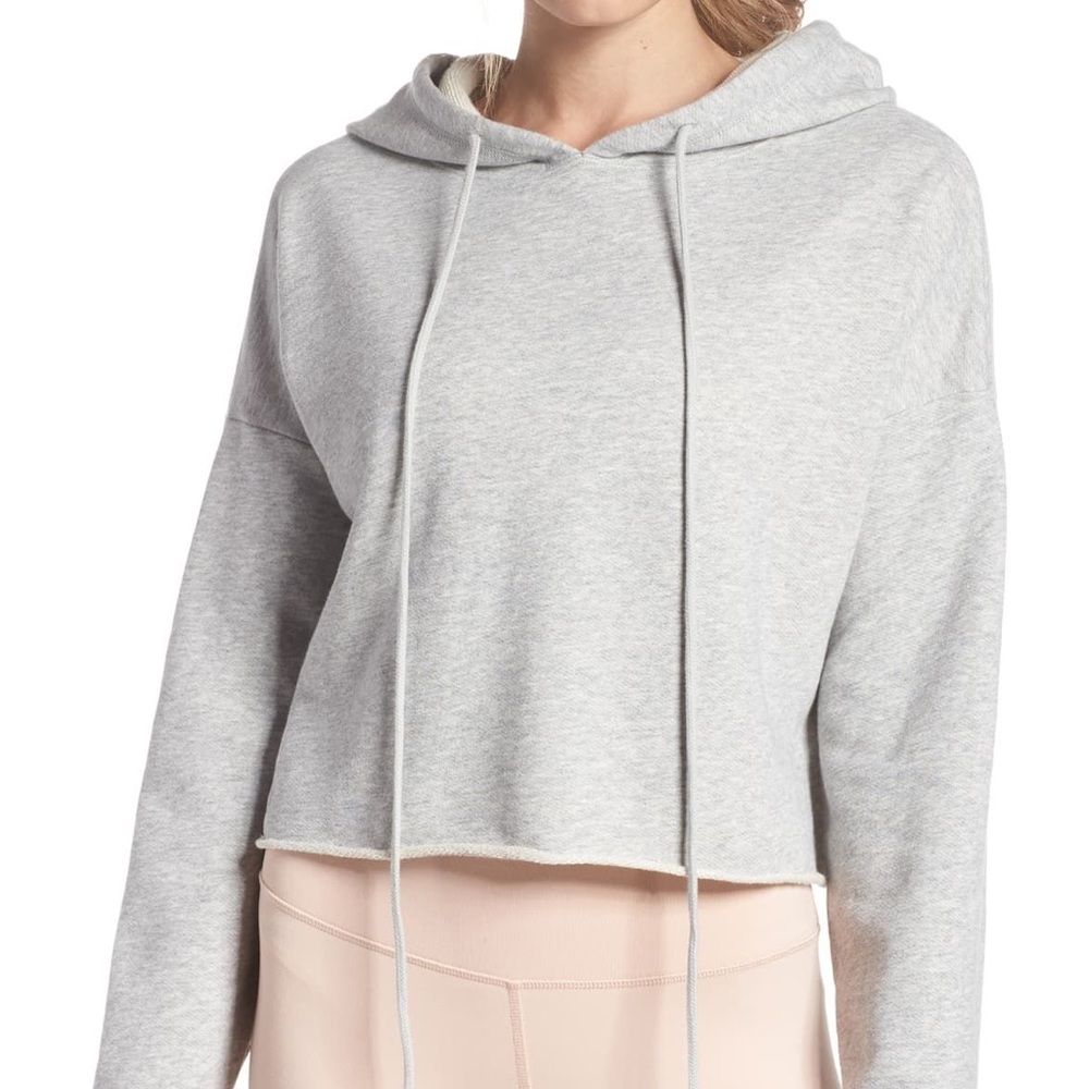 ALO YOGA BOX CROP HOODIE
